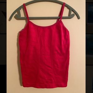 Pink athletic tank top